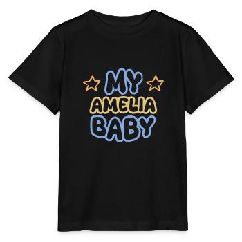 Amelia - Stanley/Stella Kinder T-Shirt MINI CREATOR  - Schwarz - Vorne - Mikhail (115cm)