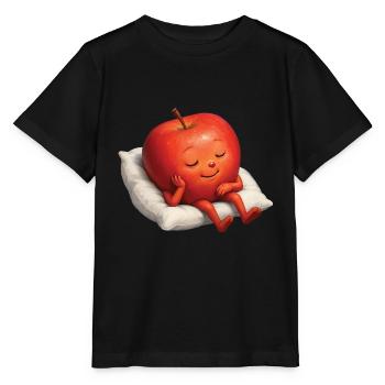 Apfel - Stanley/Stella Kinder T-Shirt MINI CREATOR  - Schwarz - Vorne - Mikhail (115cm)