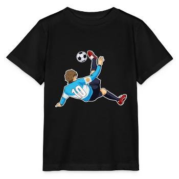 Argentinan National Soccer Team I Football - Stanley/Stella Kinder T-Shirt MINI CREATOR  - Schwarz - Vorne - Mikhail (115cm)