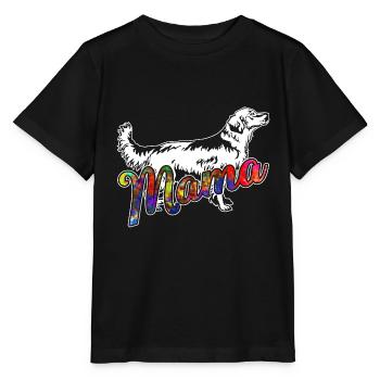 Golden Retriever Golden Retriever Mama - Stanley/Stella MINI CREATOR Kids’ T-Shirt - black - Front - Mikhail (115cm)