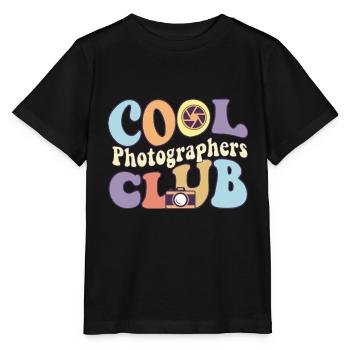 Cool Photographers Club Photography Squad Camera - Stanley/Stella MINI CREATOR Kids’ T-Shirt - black - Front - Mikhail (115cm)
