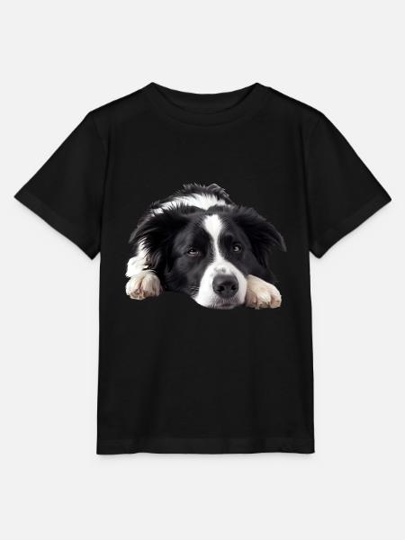 Border Collie - Stanley/Stella Kinder T-Shirt MINI CREATOR - Schwarz