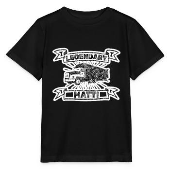 First name Matti - Stanley/Stella MINI CREATOR Kids’ T-Shirt - black - Front - Mikhail (115cm)