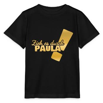 Paula als Vorname - Stanley/Stella Kinder T-Shirt MINI CREATOR  - Schwarz - Vorne - Mikhail (115cm)
