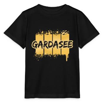 Lake Garda as Lake Garda - Stanley/Stella MINI CREATOR Kids’ T-Shirt - black - Front - Mikhail (115cm)