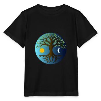 Yggdrasyl Weltenbaum Weltenesche Mimameid Lärad - Stanley/Stella Kinder T-Shirt MINI CREATOR  - Schwarz - Vorne - Mikhail (115cm)