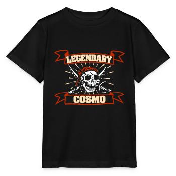 Tête de pirate Cosmo - T-shirt bio MINI CREATOR Stanley/Stella Enfant - noir - Devant - Mikhail (115cm)