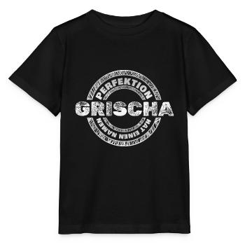 Perfektion Perfekt Grischa - Stanley/Stella Kinder T-Shirt MINI CREATOR  - Schwarz - Vorne - Mikhail (115cm)
