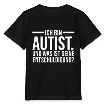 Autismus Autist Autisten - Stanley/Stella Kinder T-Shirt MINI CREATOR  - Schwarz - Vorne - Mikhail (115cm)