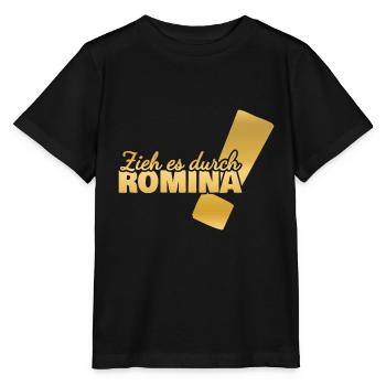 Durchhalten Romina - Stanley/Stella Kinder T-Shirt MINI CREATOR  - Schwarz - Vorne - Mikhail (115cm)
