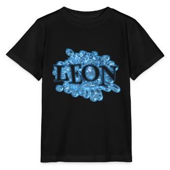 Vorname Leon - Stanley/Stella Kinder T-Shirt MINI CREATOR  - Schwarz - Vorne - Mikhail (115cm)