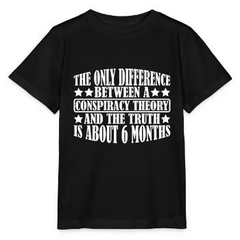 The Only Difference Between A Conspiracy 12 - Stanley/Stella Kinder T-Shirt MINI CREATOR  - Schwarz - Vorne - Mikhail (115cm)