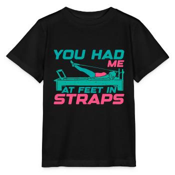 You Had Me At Feet In Straps 22 - Stanley/Stella Kinder T-Shirt MINI CREATOR  - Schwarz - Vorne - Mikhail (115cm)