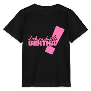 Bertha als Vorname - Stanley/Stella Kinder T-Shirt MINI CREATOR  - Schwarz - Vorne - Mikhail (115cm)