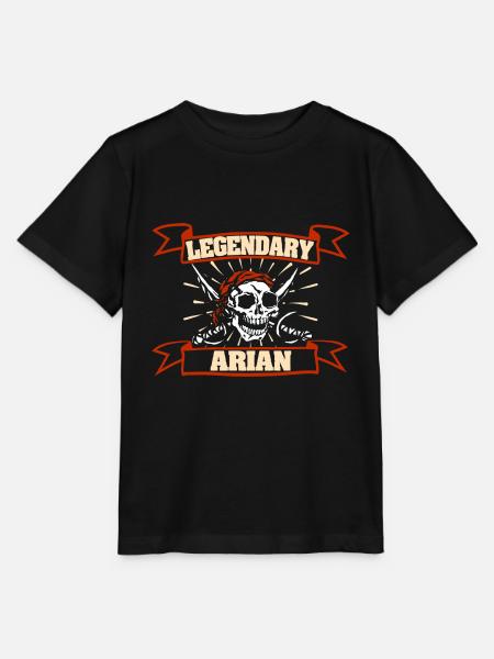 Piratenkopf Arian - Stanley/Stella Kinder T-Shirt MINI CREATOR - Schwarz