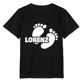 Geburt Lorenz - Stanley/Stella Kinder T-Shirt MINI CREATOR  - Schwarz - Vorne - Mikhail (115cm)