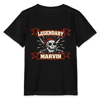 Marvin - Stanley/Stella Kinder T-Shirt MINI CREATOR  - Schwarz - Vorne - Mikhail (115cm)