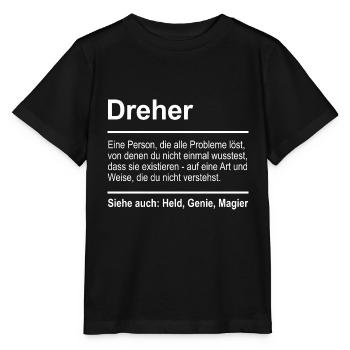 Dreher - Stanley/Stella Kinder T-Shirt MINI CREATOR  - Schwarz - Vorne - Mikhail (115cm)