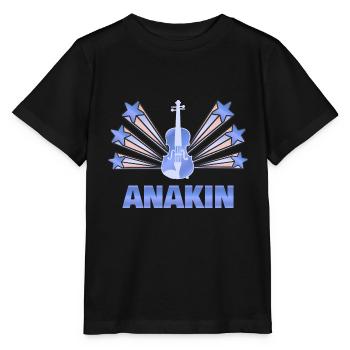 Cadeau pour Anakin - T-shirt bio MINI CREATOR Stanley/Stella Enfant - noir - Devant - Mikhail (115cm)