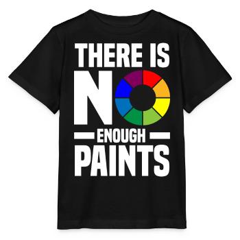Acrylgießen Geschenke | Maler Kunst Leinwand Farbe - Stanley/Stella Kinder T-Shirt MINI CREATOR  - Schwarz - Vorne - Mikhail (115cm)