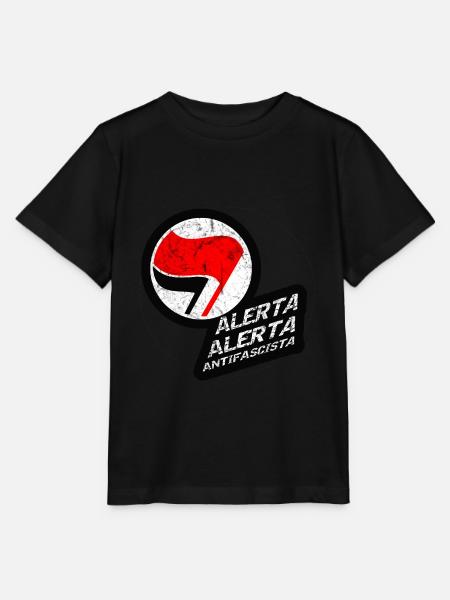 ANTIFASCHISTISCH ALERTA ALERTA ANTIFASCISTA - Stanley/Stella Kinder T-Shirt MINI CREATOR - Schwarz