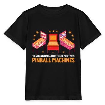 Vintage Pinball Machine Retro Arcade Spiel Liebhab - Stanley/Stella Kinder T-Shirt MINI CREATOR  - Schwarz - Vorne - Mikhail (115cm)