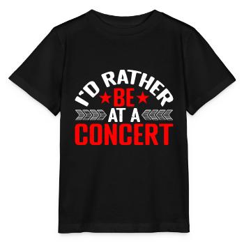 Je préfère être à un concert 6 - T-shirt bio MINI CREATOR Stanley/Stella Enfant - noir - Devant - Mikhail (115cm)