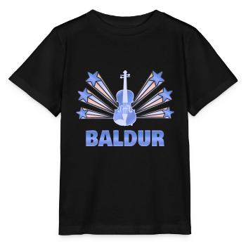Geige Baldur - Stanley/Stella Kinder T-Shirt MINI CREATOR  - Schwarz - Vorne - Mikhail (115cm)