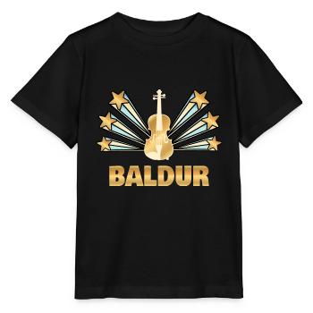 Geige Baldur - Stanley/Stella Kinder T-Shirt MINI CREATOR  - Schwarz - Vorne - Mikhail (115cm)
