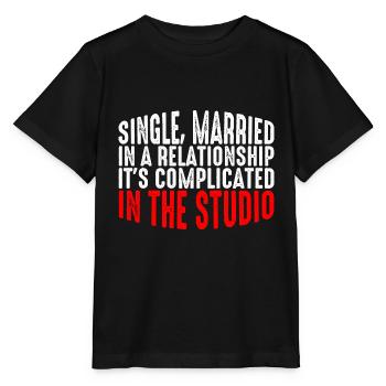 Single, Married, In The Studio 6 - Stanley/Stella MINI CREATOR Kids’ T-Shirt - black - Front - Mikhail (115cm)