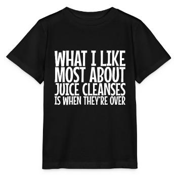Ce que j’aime le plus chez Juice Cleanses - T-shirt bio MINI CREATOR Stanley/Stella Enfant - noir - Devant - Mikhail (115cm)