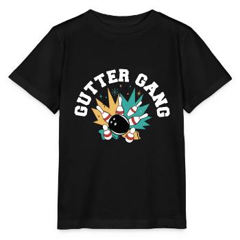 Gutter Gang Funny Bowling Team Club Coach Bowler - Stanley/Stella MINI CREATOR Kids’ T-Shirt - black - Front - Mikhail (115cm)