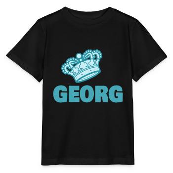Vorname Georg - Stanley/Stella Kinder T-Shirt MINI CREATOR  - Schwarz - Vorne - Mikhail (115cm)