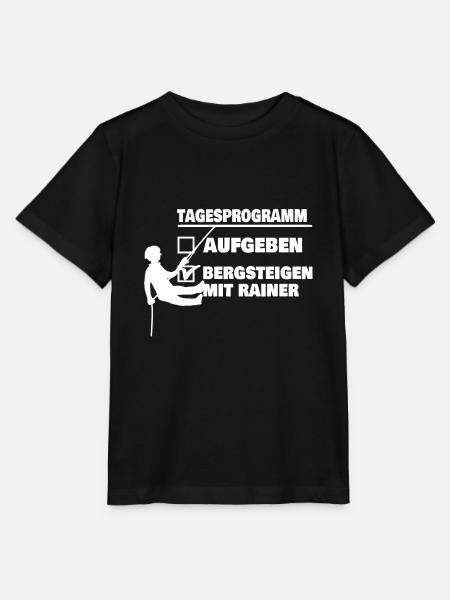 Berg mit rainer oder aufgeben - Stanley/Stella Kinder T-Shirt MINI CREATOR  - Schwarz