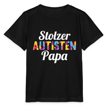 Vater Papa Autismus Autist Autisten - Stanley/Stella Kinder T-Shirt MINI CREATOR  - Schwarz - Vorne - Mikhail (115cm)