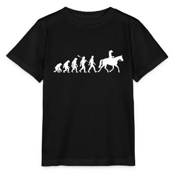 Evolution - Équitation - Équitation Western - T-shirt bio MINI CREATOR Stanley/Stella Enfant - noir - Devant - Mikhail (115cm)