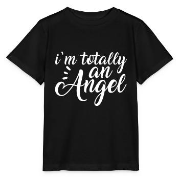Je suis totalement un ange - T-shirt bio MINI CREATOR Stanley/Stella Enfant - noir - Devant - Mikhail (115cm)