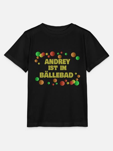 Bälle AnDRey - Stanley/Stella Kinder T-Shirt MINI CREATOR  - Schwarz