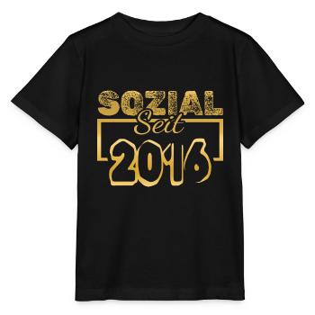 Sozial 2016 - Stanley/Stella Kinder T-Shirt MINI CREATOR  - Schwarz - Vorne - Mikhail (115cm)