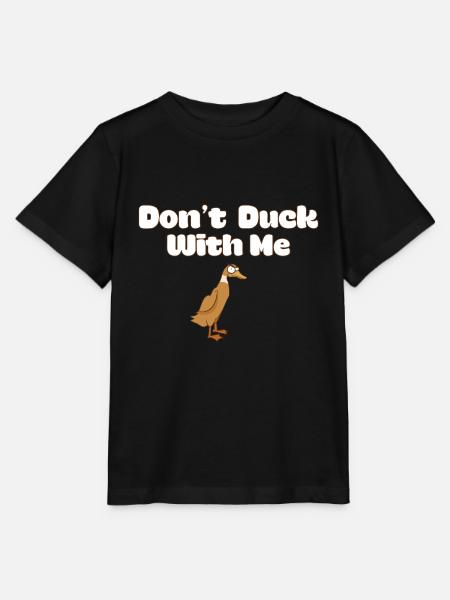 Funny Rubber Duck Meme Sarcastic Duck Mom Dad - Stanley/Stella T-shirt MINI CREATOR til børn - sort