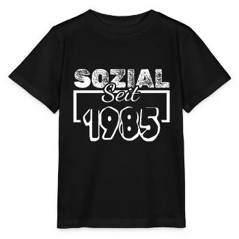 Sozial 1985 - Stanley/Stella Kinder T-Shirt MINI CREATOR  - Schwarz - Vorne - Mikhail (115cm)