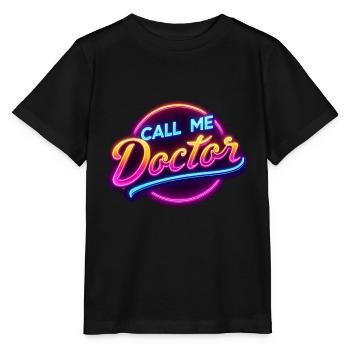 Call Me Doctor 19 - Stanley/Stella MINI CREATOR Kids’ T-Shirt - black - Front - Mikhail (115cm)