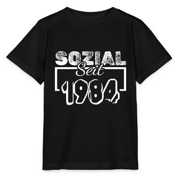 Sozial 1984 - Stanley/Stella Kinder T-Shirt MINI CREATOR  - Schwarz - Vorne - Mikhail (115cm)