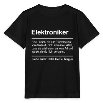 Electronics - Stanley/Stella MINI CREATOR Kids’ T-Shirt - black - Front - Mikhail (115cm)