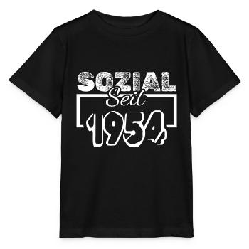 Travailleur social 1954 - T-shirt bio MINI CREATOR Stanley/Stella Enfant - noir - Devant - Mikhail (115cm)