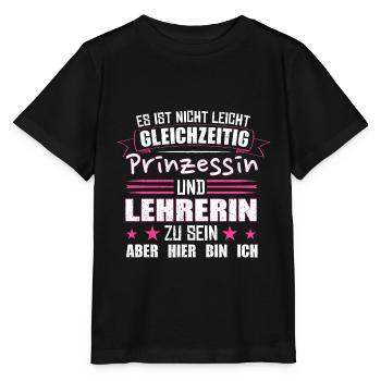 lehrerin - Stanley/Stella Kinder T-Shirt MINI CREATOR  - Schwarz - Vorne - Mikhail (115cm)
