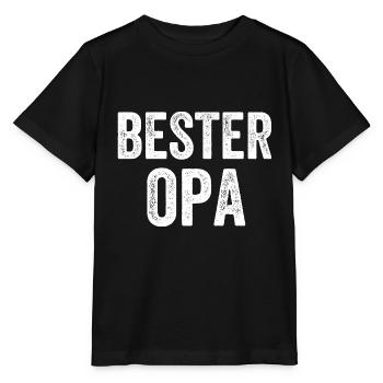 Bester Opa - Stanley/Stella Kinder T-Shirt MINI CREATOR  - Schwarz - Vorne - Mikhail (115cm)