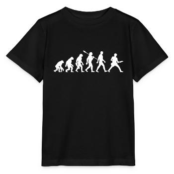 Evolution Gitarrist Rockmusiker - Stanley/Stella Kinder T-Shirt MINI CREATOR  - Schwarz - Vorne - Mikhail (115cm)