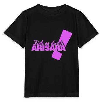 Vorname Arisara - Stanley/Stella Kinder T-Shirt MINI CREATOR  - Schwarz - Vorne - Mikhail (115cm)