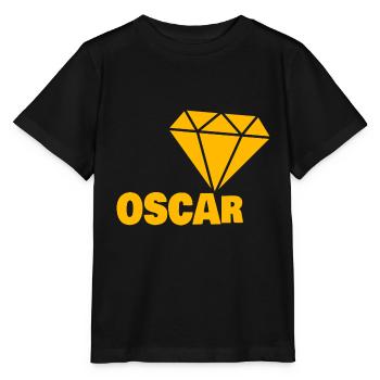 Geschenk für Oscar - Stanley/Stella Kinder T-Shirt MINI CREATOR  - Schwarz - Vorne - Mikhail (115cm)